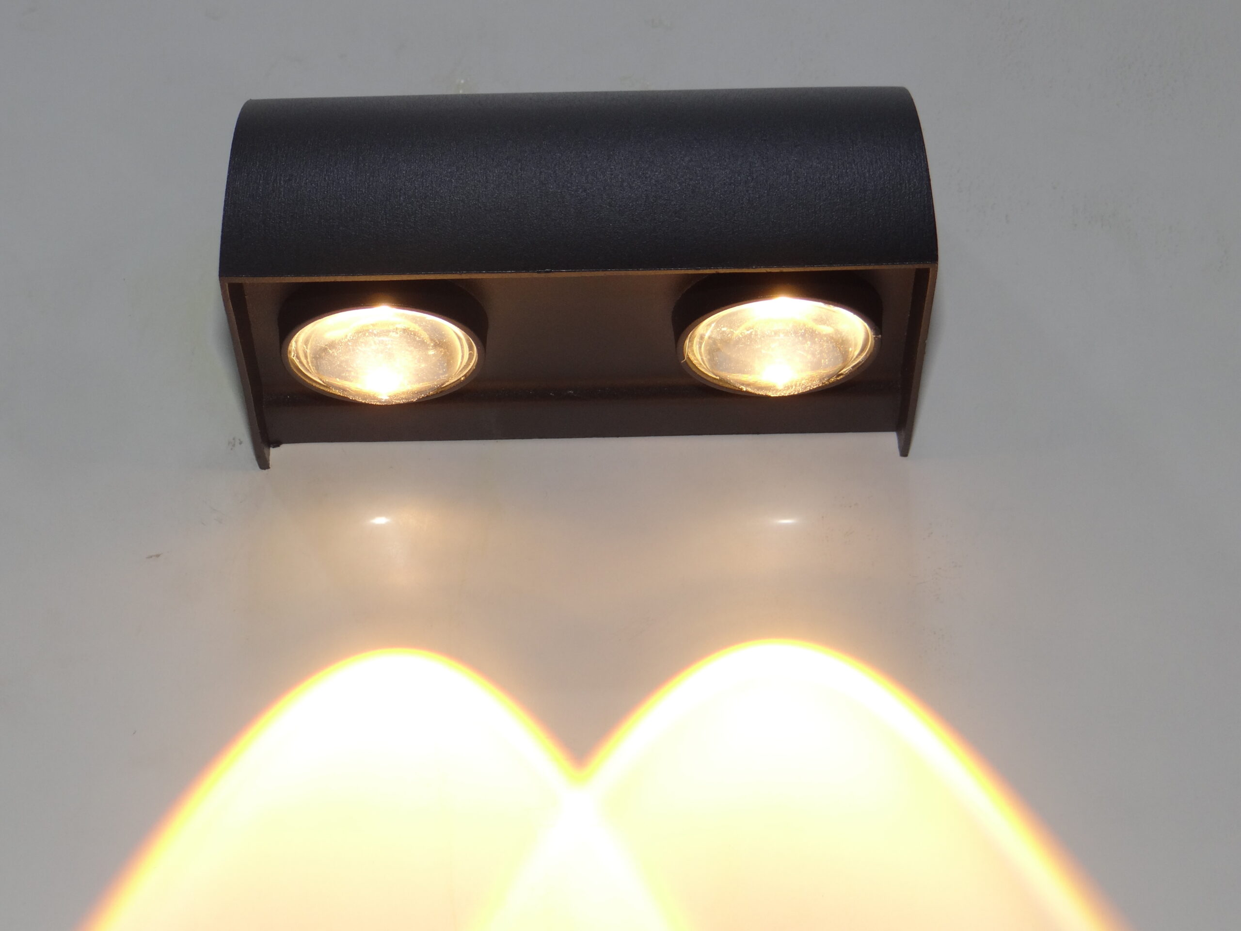 FILLISKA LED Outdoor UP Down Wall Light Warm White, IP-65 Waterproof &  Shockproof Body (1+1,Metal)